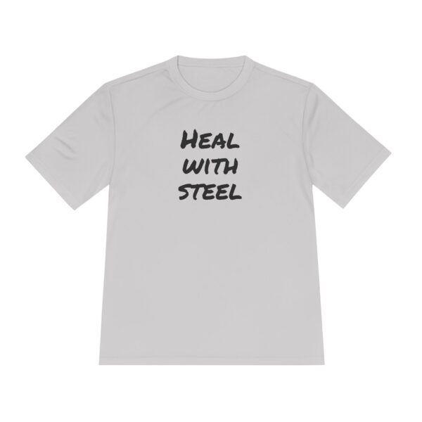 Unisex Moisture Wicking Tee - Heal with steel